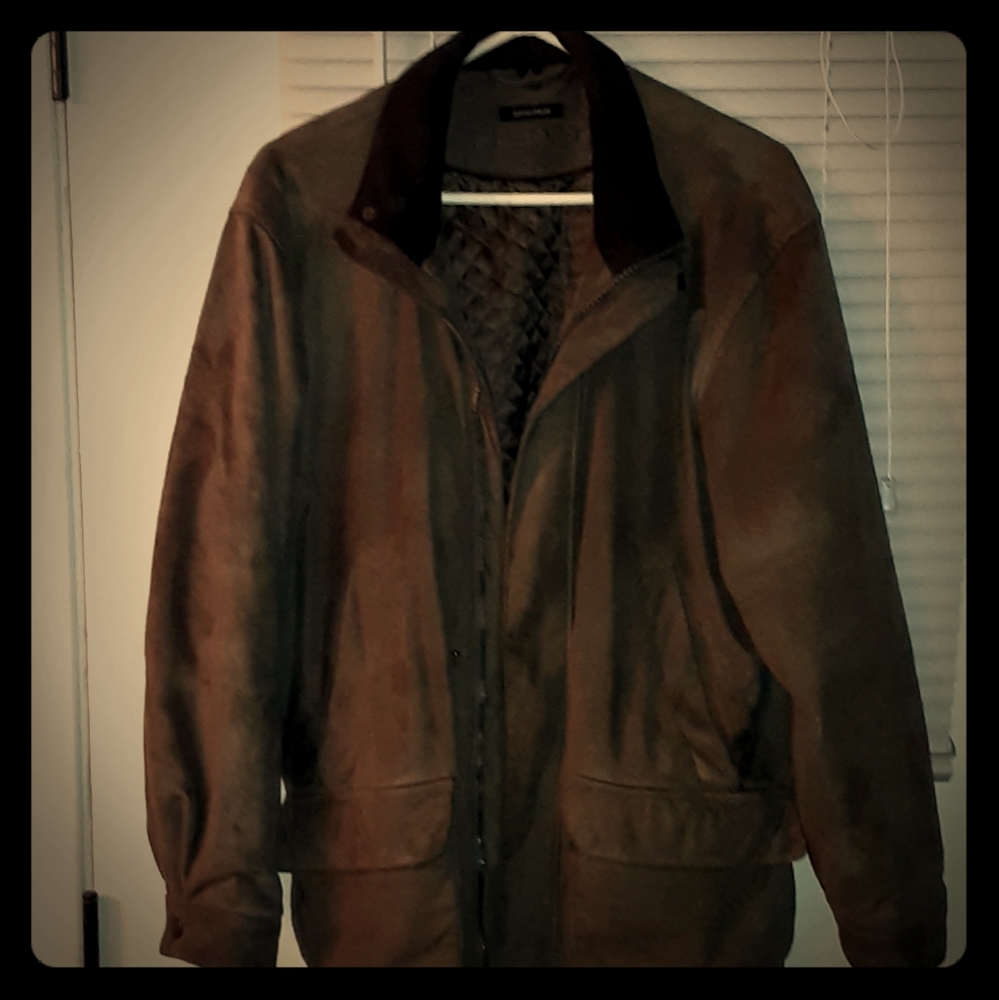 CLAIBORNE SUEDE FINISH MENS COAT